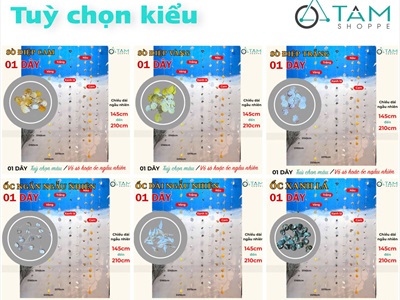 Dây treo sò ốc tự nhiên [Nhiều màu] D145 - 210cm PKT-BIEN-07